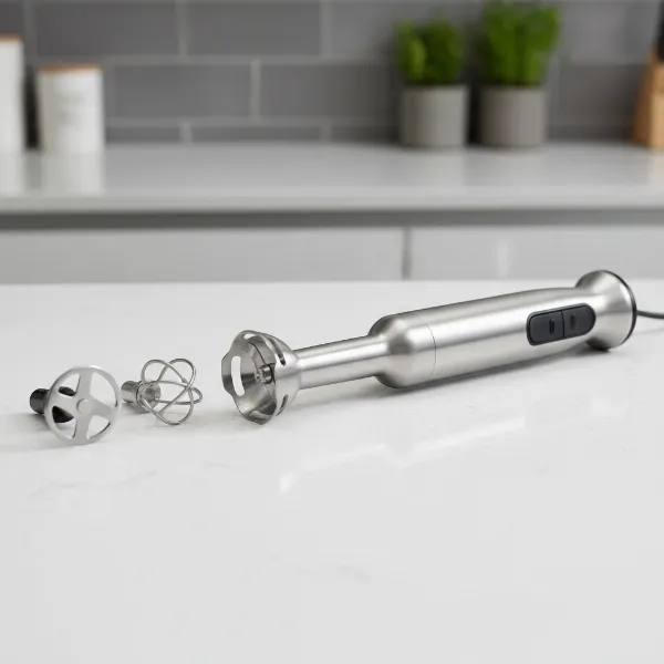 Bamix Professional Immersion Blender with its various interchangeable blades and accessories for diverse kitchen tasks